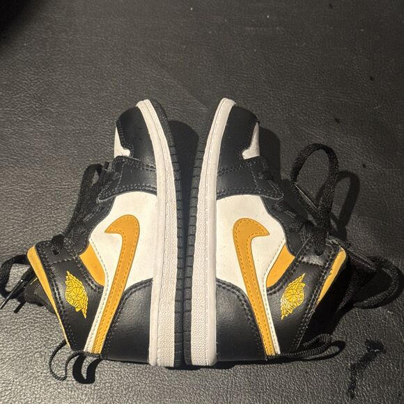 Air Jordan 1 Mid TD 'Black Gold' Size 7C 640735-177 with box - Picture 7 of 11